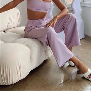 Princess Polly Lavender Wide Leg Pants